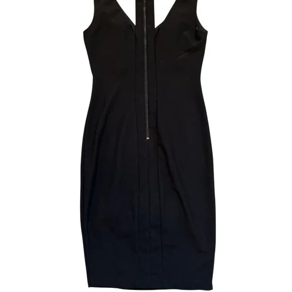 Little Black Dress: Cutout Back, Bodycon – Sleek & Sultry, Size 4 - Picture 4 of 5